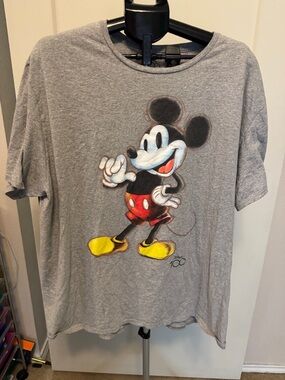 Disney Gray 100 Anniversary Logo T-Shirt